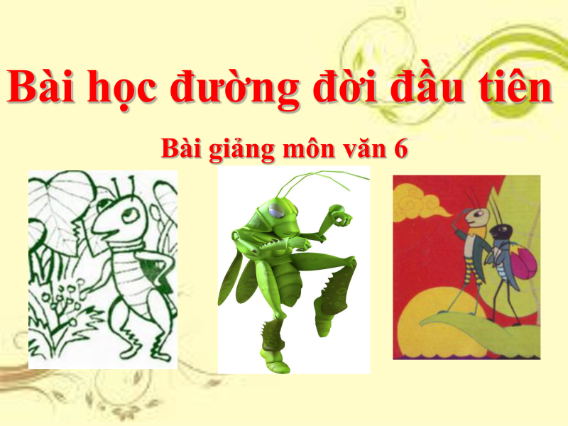 Tailieuxanh Bai Giảng Ngữ Văn 6 Bai 18 Bai Học đường đời đầu Tien