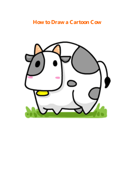 tailieuXANH - How to Draw a Cartoon Cow
