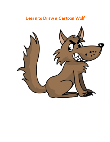 tailieuXANH - Learn to Draw a Cartoon Wolf tailieuXANH - Learn to Draw a Cartoon Wolf