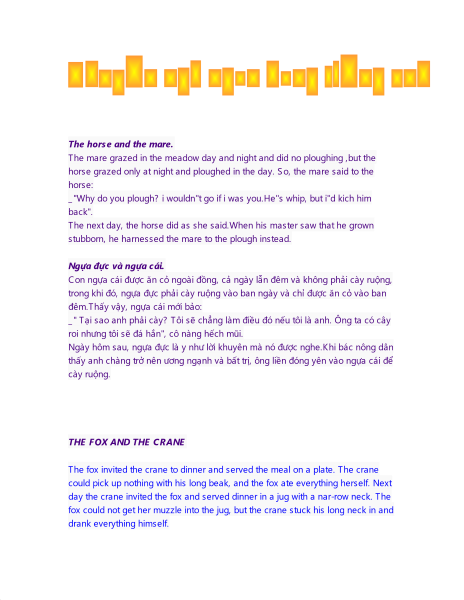 Truyện Cười Tiếng Anh Trang 1 Tải Miễn Phi Từ Tailieuxanh