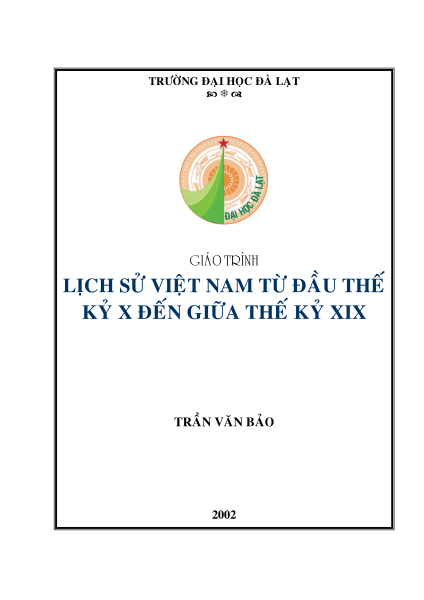 Lịch sử Việt Nam đầu thế kỷ X trang 1 tải miễn phí từ tailieuXANH